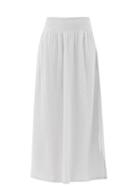 Matchesfashion.com Anaak - Camila Side-slit Longline Cotton-gauze Skirt - Womens - Light Blue