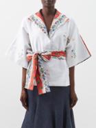 Rianna + Nina - Kendima Patchworked Vintage-cotton Blouse - Womens - Multi