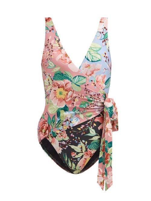Matchesfashion.com Zimmermann - Bellitude Floral-print Swimsuit - Womens - Multi
