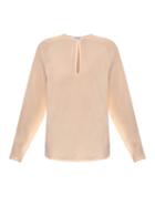 Givenchy Pearl-button Silk Blouse