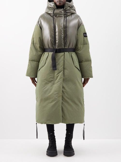Holden - Hooded Quilted Down Ski Jacket - Womens - Dark Green