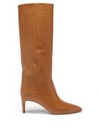 Paris Texas - Lizard-effect Leather Knee-high Boots - Womens - Tan