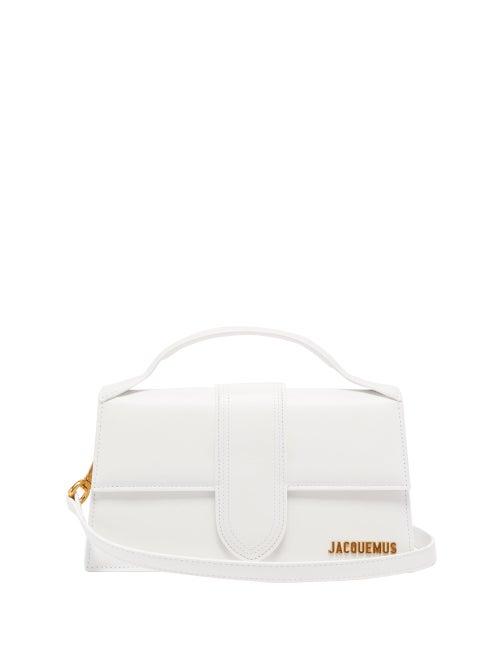 Matchesfashion.com Jacquemus - Bambino Large Leather Cross-body Bag - Womens - White