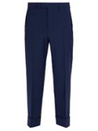 Gucci Cropped Mohair And Wool-blend Trousers