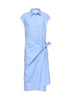 Balenciaga - Striped Cotton-poplin Shirt Dress - Womens - Blue Stripe