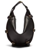 Matchesfashion.com Altuzarra - Play Small Buckled Leather And Suede Bag - Womens - Black