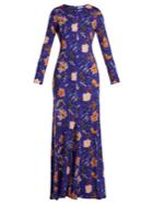 Diane Von Furstenberg Canton-print Silk-jersey Maxi Dress