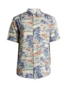 Faherty Tahitian Dreams-print Patch-pocket Shirt