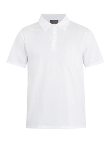 Kilgour Point-collar Cotton-piqu Polo Shirt