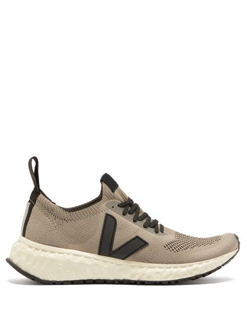 Matchesfashion.com Rick Owens - X Veja Logo Appliqu Trainers - Womens - Grey