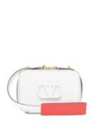 Matchesfashion.com Valentino - Small V Sling Leather Shoulder Bag - Womens - White
