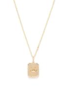 Shay - Cancer Diamond & 18kt Gold Zodiac Necklace - Womens - Red