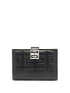 Ladies Accessories Givenchy - 4g-embossed Leather Bi-fold Wallet - Womens - Black