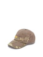 Matchesfashion.com Vetements - X Reebok Cut Up Cotton Cap - Womens - Khaki
