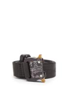 Matchesfashion.com 6 Moncler 1017 Alyx 9sm - Rollercoaster-buckle Grosgrain Belt - Mens - Black