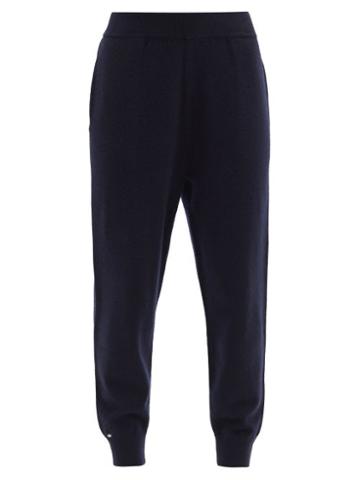 Matchesfashion.com Extreme Cashmere - No. 56 Yogi Stretch-cashmere Track Pants - Womens - Navy