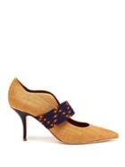 Matchesfashion.com Malone Souliers By Roy Luwolt - Mannie Woven Pumps - Womens - Tan Multi