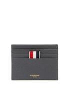 Thom Browne - Tricolor Pebbled-leather Cardholder - Mens - Grey