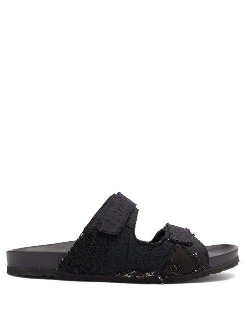 Matchesfashion.com By Walid - Yves Vintage-beadwork Sandals - Mens - Black