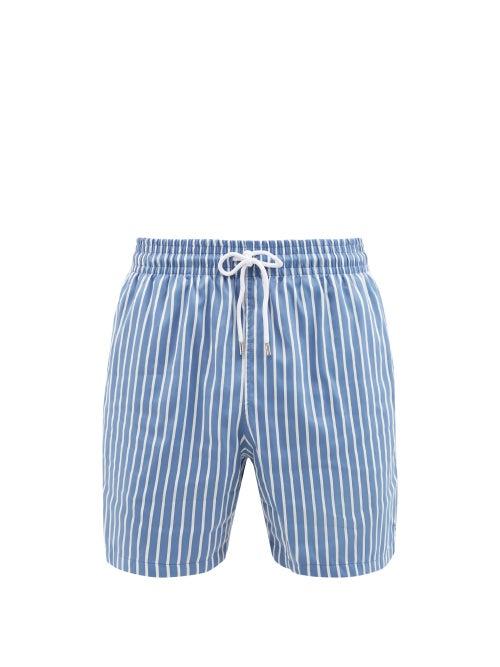 Derek Rose - Bondi-print Swim Shorts - Mens - Blue Multi
