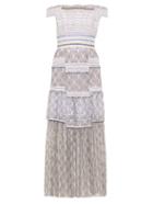 Peter Pilotto Gaze Off-the-shoulder Smocked Dress
