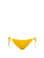 Matchesfashion.com Melissa Odabash - Malaysia Eyelet Studded Side Tie Briefs - Womens - Yellow