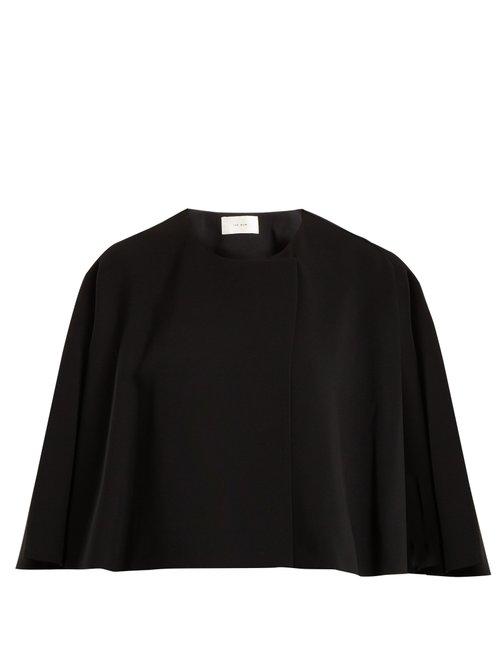 Matchesfashion.com The Row - Marcy Stretch Cady Cape - Womens - Black