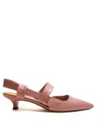 The Row Coco Twist Leather Sling-back Pumps