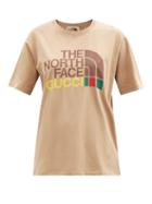 Gucci - X The North Face Printed Cotton-jersey T-shirt - Womens - Camel