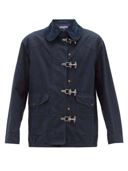 Matchesfashion.com Ralph Lauren Purple Label - Cotton Fireman Coat - Mens - Black