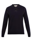 Marni Constrast-stitch Cashmere Polo Sweater