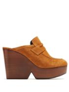 Matchesfashion.com Clergerie - Damor Suede Mules - Womens - Tan