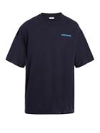Vetements Oversized Logo-print Cotton-jersey T-shirt