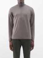 Thom Sweeney - Roll-neck Wool Sweater - Mens - Green