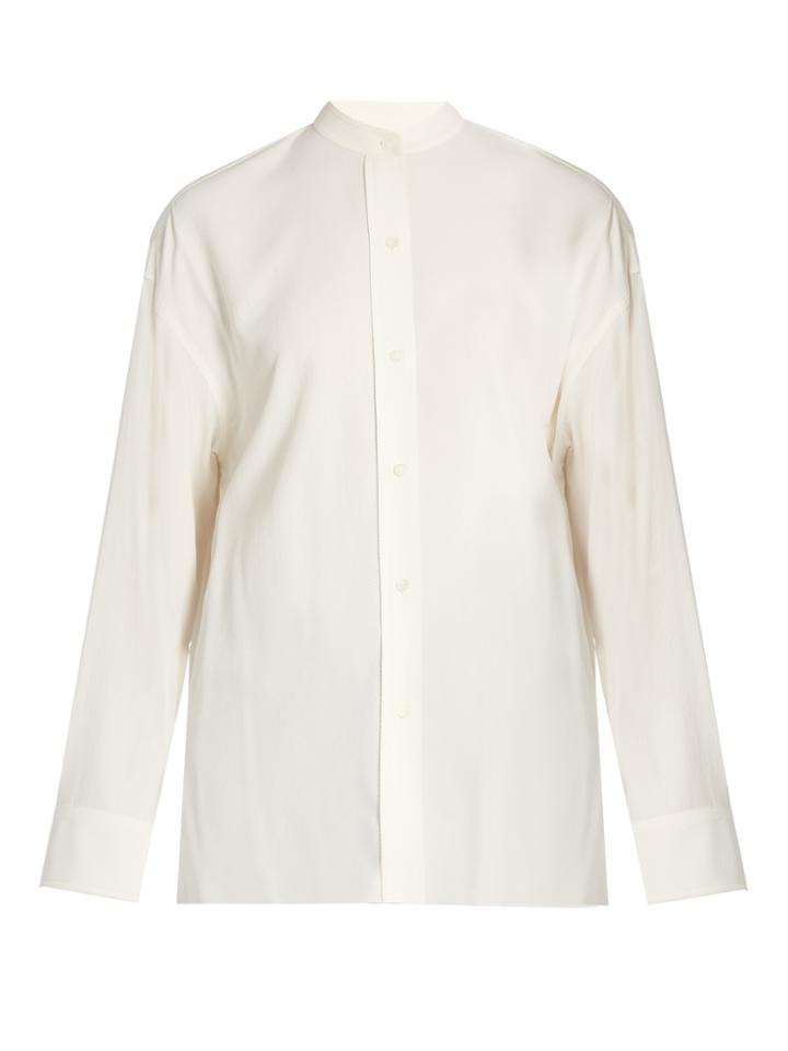 Helmut Lang Open-back Jacquard Shirt
