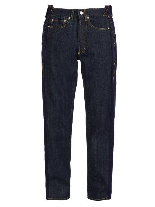 Matchesfashion.com Alexander Mcqueen - Deconstructed Relaxed Leg Jeans - Mens - Indigo
