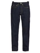 Matchesfashion.com Alexander Mcqueen - Deconstructed Relaxed Leg Jeans - Mens - Indigo
