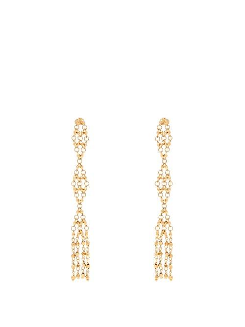 Matchesfashion.com Rosantica By Michela Panero - Surreal Diamond Shaped Drop Earrings - Womens - Gold