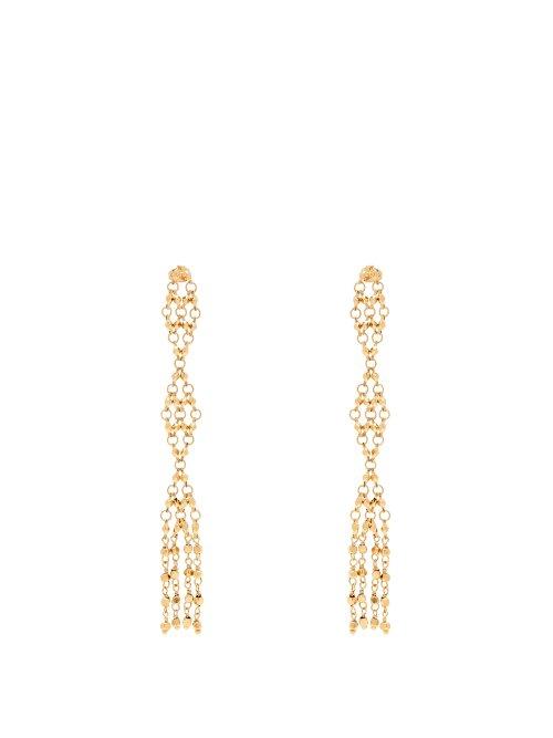 Matchesfashion.com Rosantica By Michela Panero - Surreal Diamond Shaped Drop Earrings - Womens - Gold