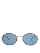 Givenchy Oval-frame Metal Sunglasses