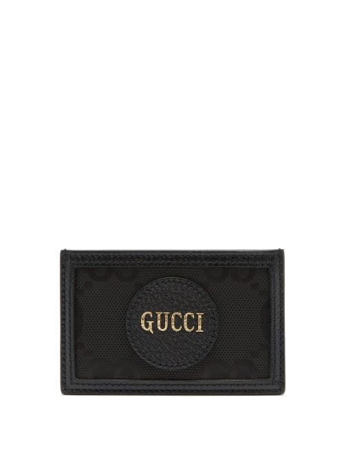 Matchesfashion.com Gucci - Off The Grid Logo-patch Gg-canvas Cardholder - Mens - Black