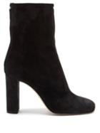 Matchesfashion.com Paris Texas - Square-toe Suede Ankle Boots - Womens - Black
