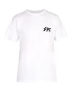 Matchesfashion.com A.p.c. - Richie Logo Print Cotton T Shirt - Mens - White
