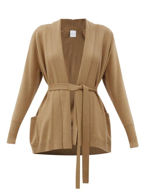 Matchesfashion.com Max Mara Leisure - Laerte Cardigan - Womens - Camel