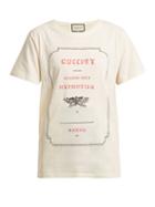 Matchesfashion.com Gucci - Guccify Print Cotton T Shirt - Womens - Ivory