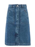 A.p.c. - Anita Denim Skirt - Womens - Mid Denim