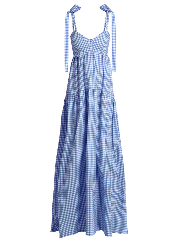 Caroline Constas Elle V-neck Cotton Dress