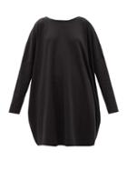 Eskandar - Pima Cotton Long-sleeved T-shirt - Womens - Black