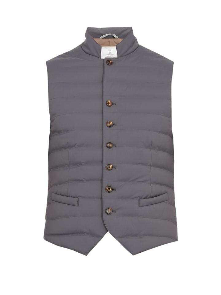 Brunello Cucinelli Button-fastening Nylon Gilet