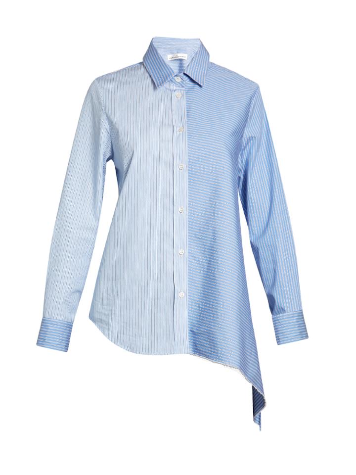 Golden Goose Deluxe Brand Asymmetric-hem Striped Shirt